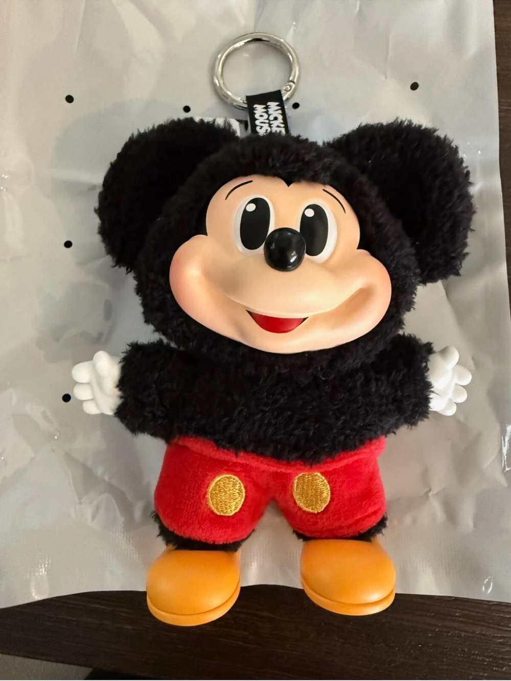 Popmart unboxed.
Disney Black & Red Mickey Mouse Plush Keychain